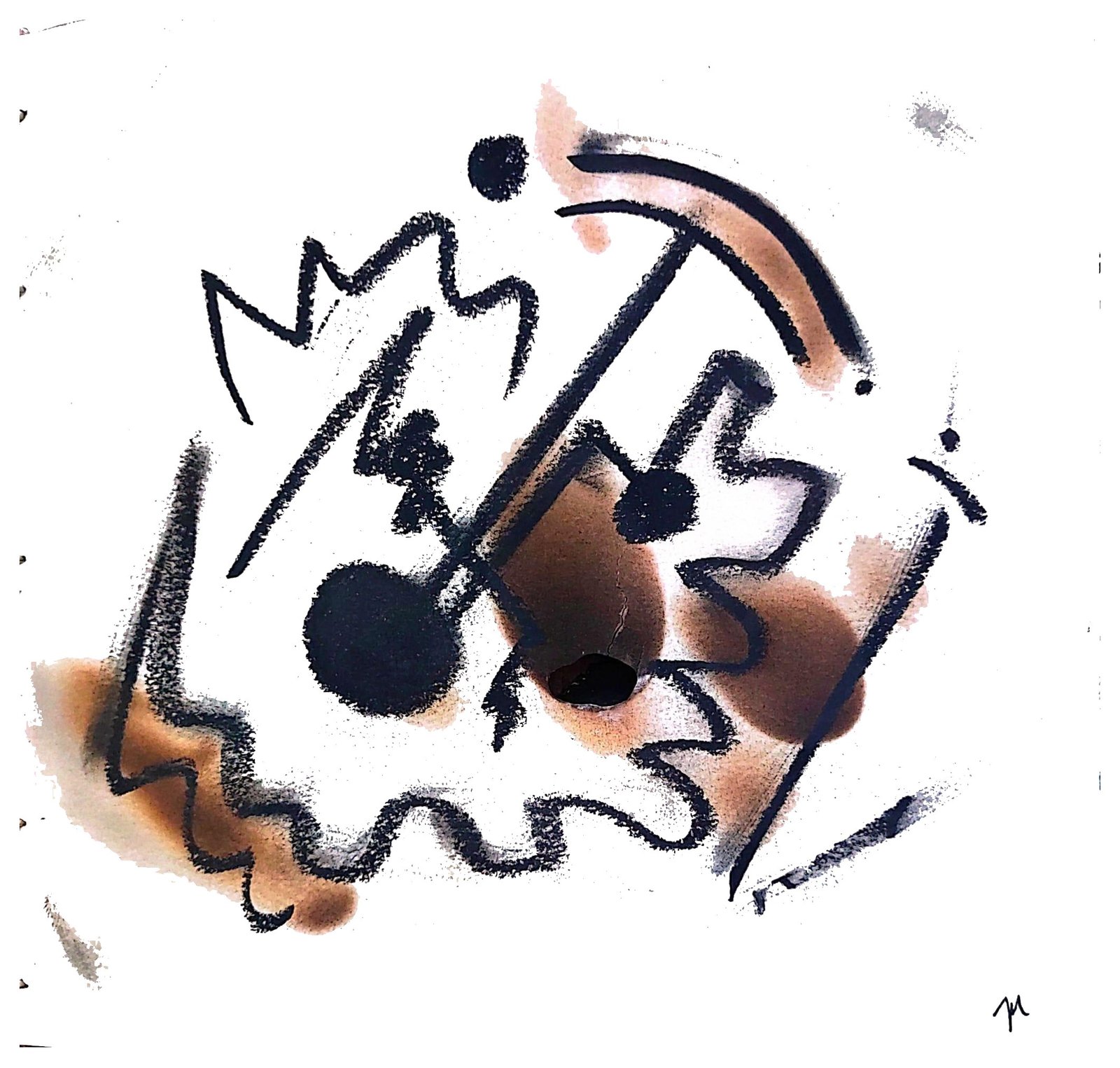 Obra Impulsos 2, técnica mixta de Juan Miguel Benito