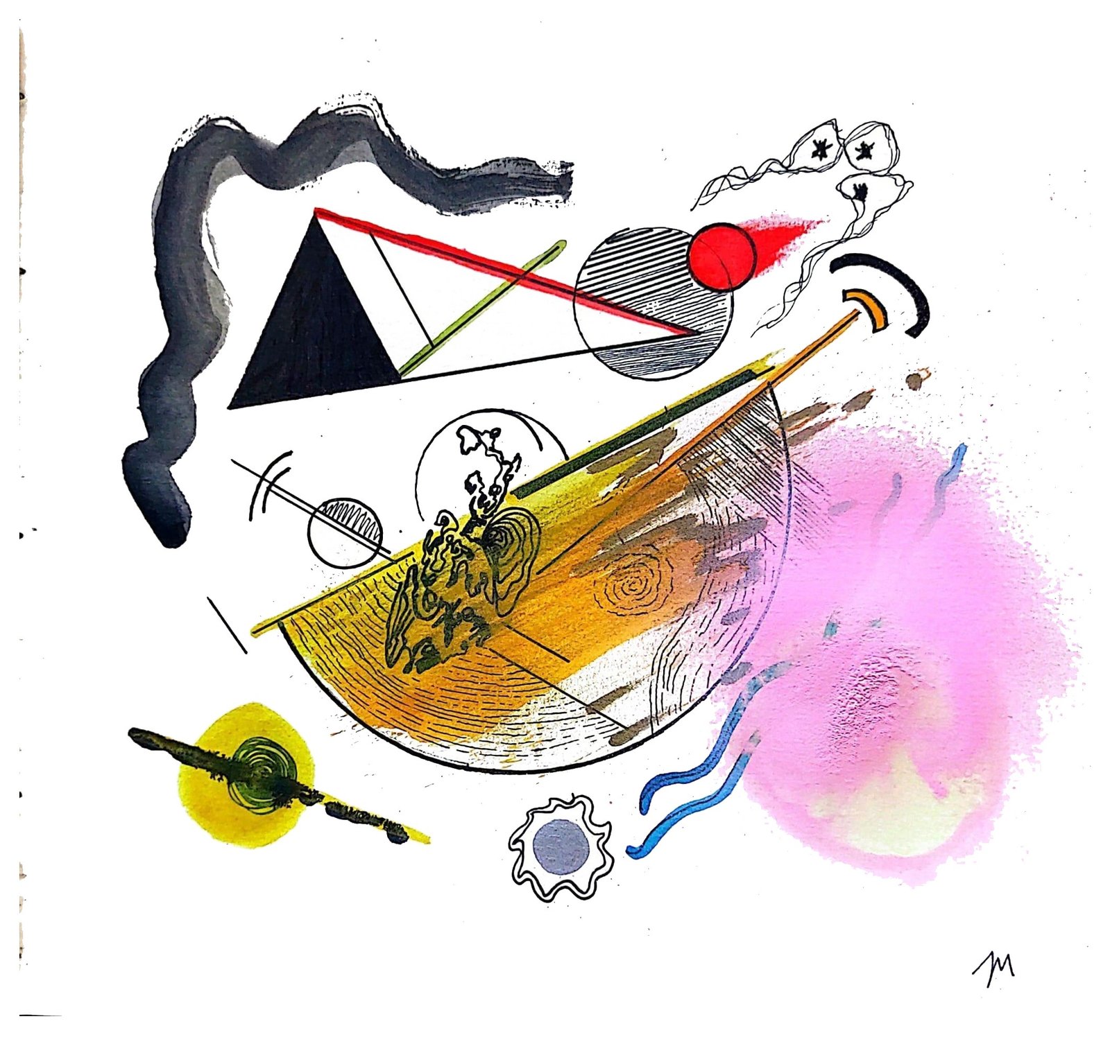 Obra A broken soul looking for hope / Un alma rota buscando esperanza, técnica mixta de Juan Miguel Benito