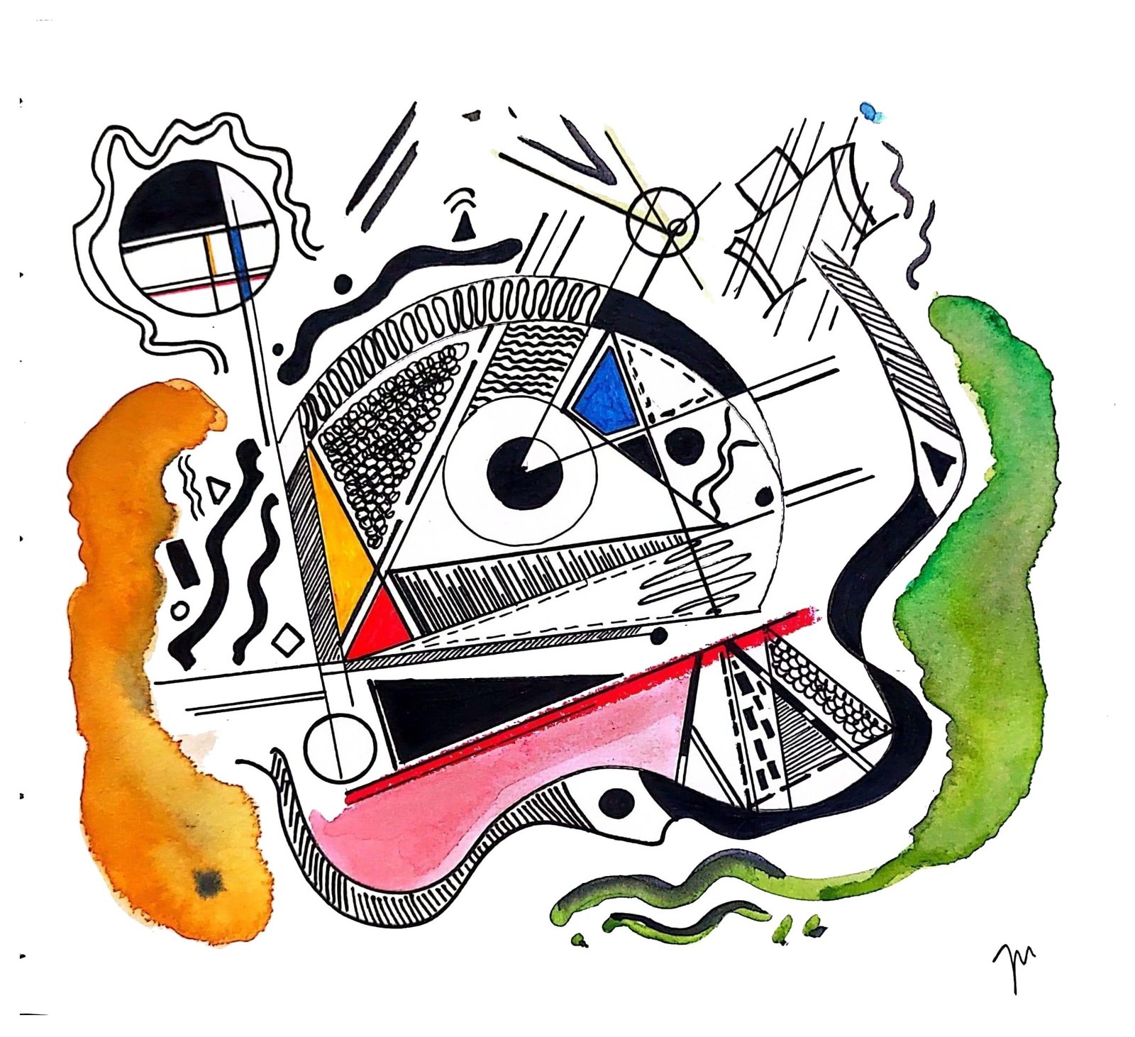 Obra Confusión, técnica mixta de Juan Miguel Benito