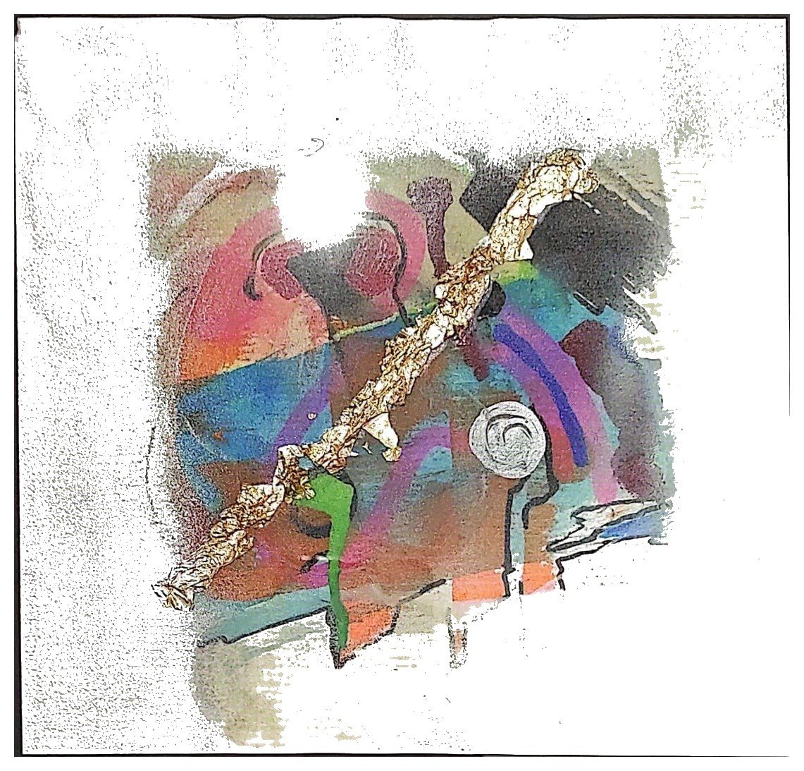 Obra Impulsos 4, técnica mixta de Juan Miguel Benito